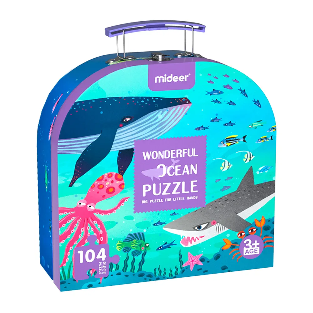 MiDeer 手提盒拼圖-我們的世界(100片)  [ 台灣總代理官方直營店 ] 歷史價格詳細信息