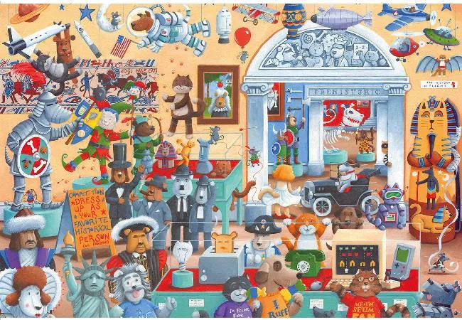 拼圖1000片貓貓家族犬家族成人減壓兒童玩具益智拼圖帶框生日禮物拼圖 拼圖 2000 片 歷史價格詳細信息