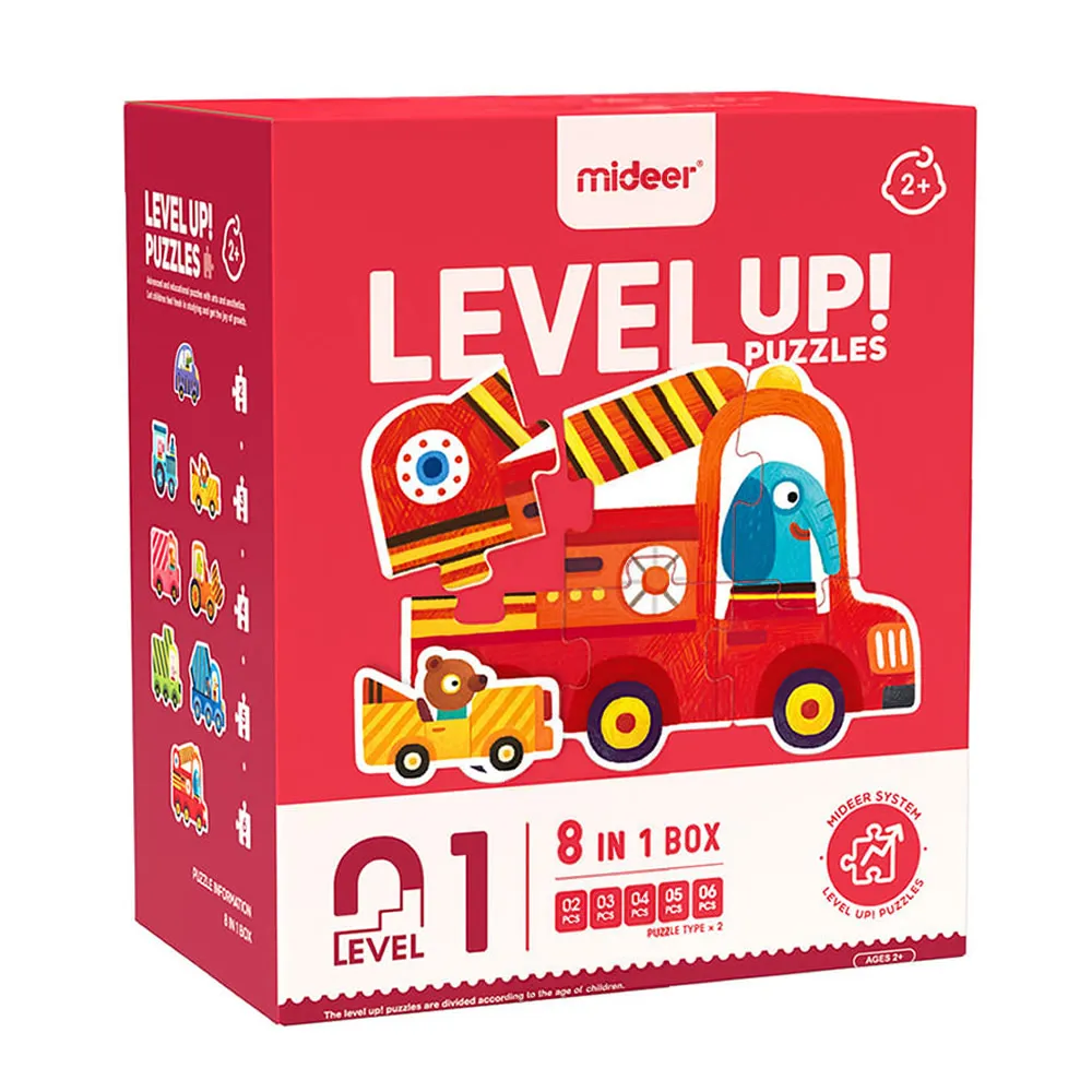 mideer - mideer 進階式拼圖-汽車大隊(LEVEL 1) MD-1474 歷史價格詳細信息