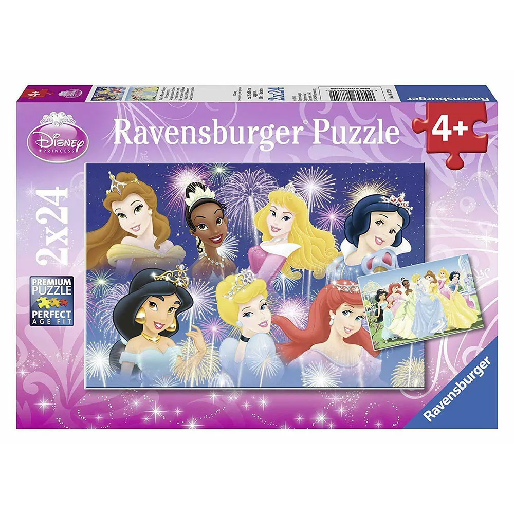 【Ravensburger】維寶拼圖 迪士尼公主大集合 2*24片 歷史價格詳細信息