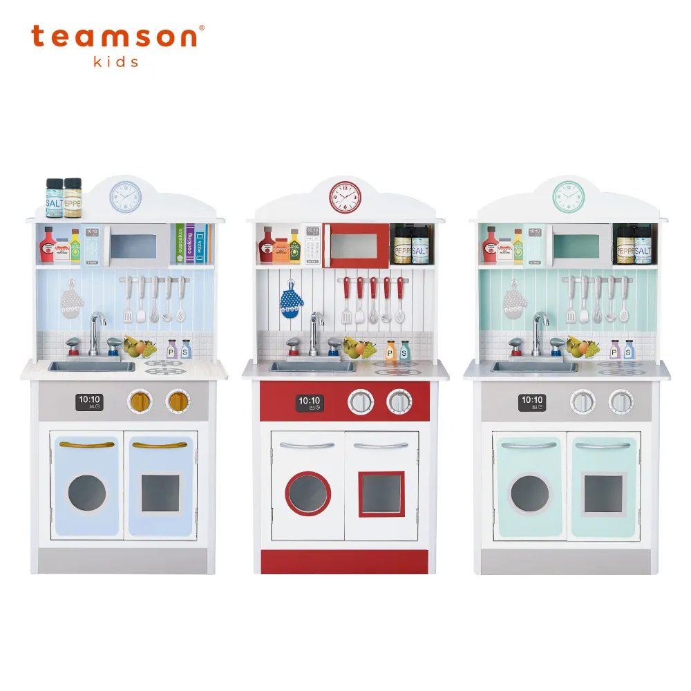 【Teamson】馬德里木製家家酒兒童廚房玩具(三色) 歷史價格詳細信息