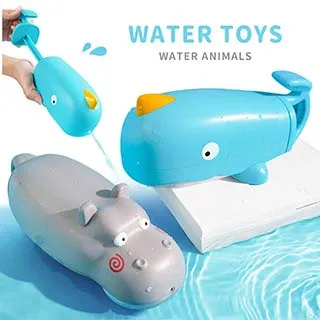 【KTOY】河馬鯨魚噴水戲水洗澡玩具 二入組 歷史價格詳細信息
