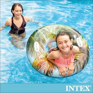 【INTEX】熱帶風游泳圈直徑51cm圖案隨機 適用3-6歲(59230) 歷史價格詳細信息