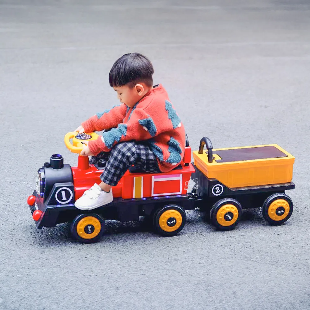 兒童復古電動燈光音樂拼裝軌道小火車注水冒煙蒸汽模型小火車玩具 歷史價格詳細信息