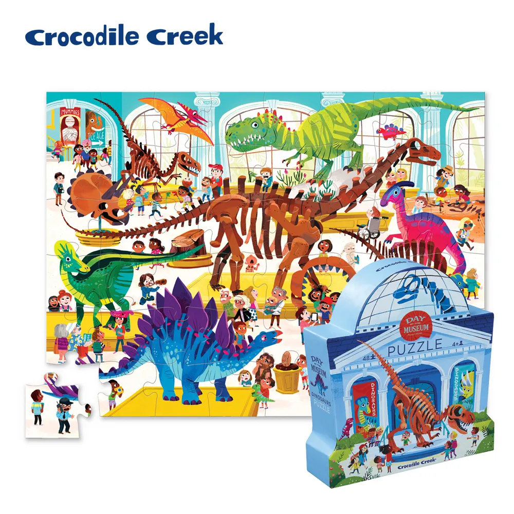 【 美國Crocodile Creek 】博物館造型盒學習拼圖-美術館 歷史價格詳細信息