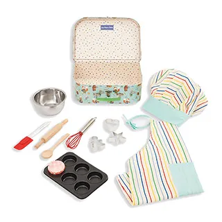 英國 JoJo Maman BeBe 優質玩具/益智/家家酒/角色扮演玩具_實木系列_廚房早餐組_JJD9152 歷史價格詳細信息