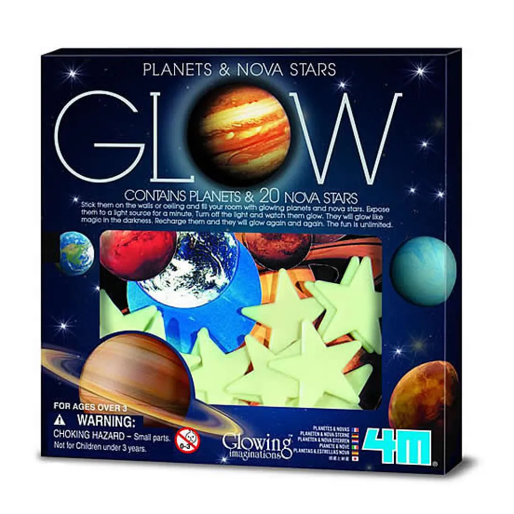 [4M] 螢光太陽系貼片 Glow Planets & Nova Star in Box 歷史價格詳細信息
