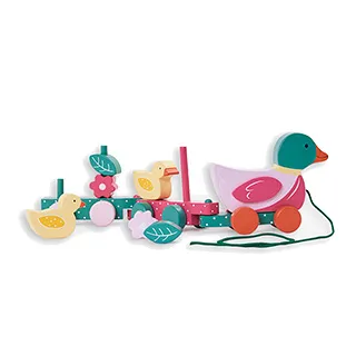 英國 JoJo Maman BeBe 超優質/益智/積木/五感/玩具_實木系列_手拉野生動物走走_JJE6519 歷史價格詳細信息