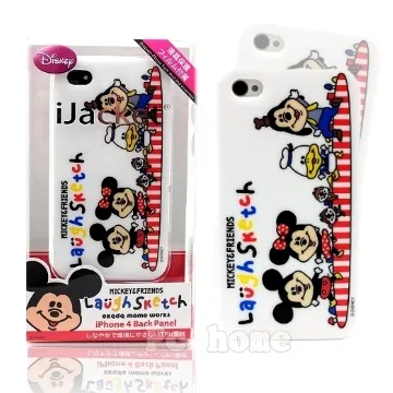 【日本進口迪士尼】豆豆眼米奇與米妮iPhone4軟式手機背蓋/殼 歷史價格詳細信息