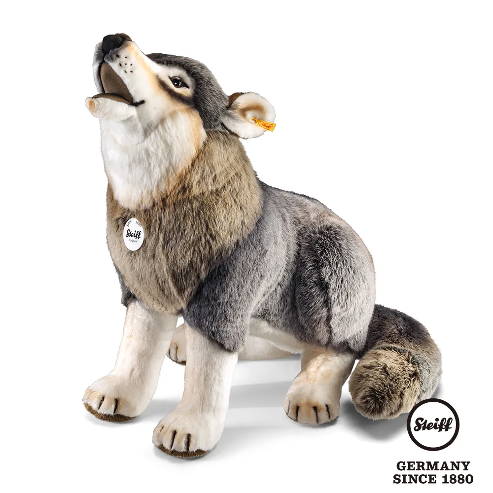 STEIFF德國金耳釦泰迪熊 - Howling Wolf 狼(動物王國_黃標) 歷史價格詳細信息