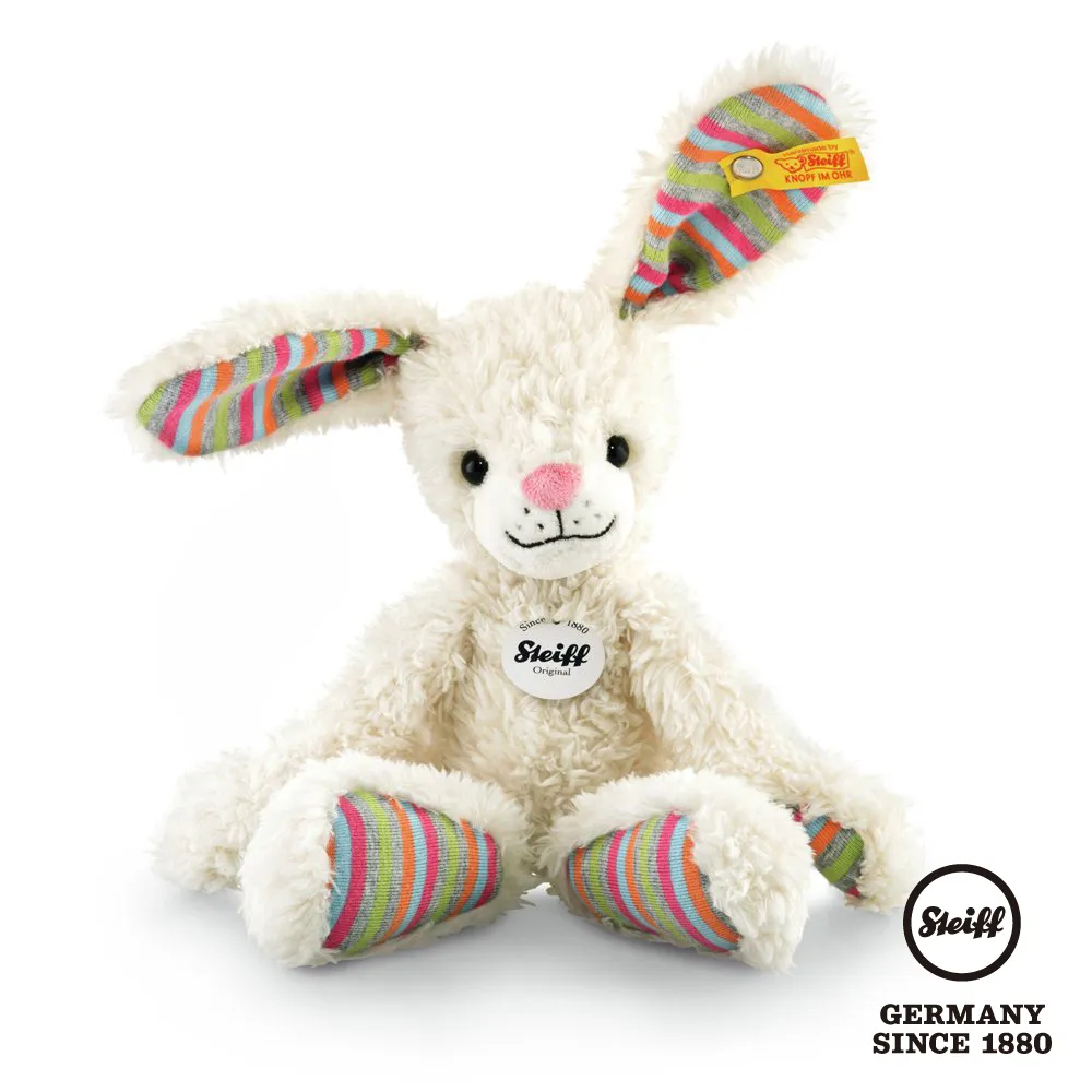 STEIFF德國金耳釦泰迪熊 - Hoppy Bunny Rattle 兔子 (嬰幼兒手搖鈴) 歷史價格詳細信息