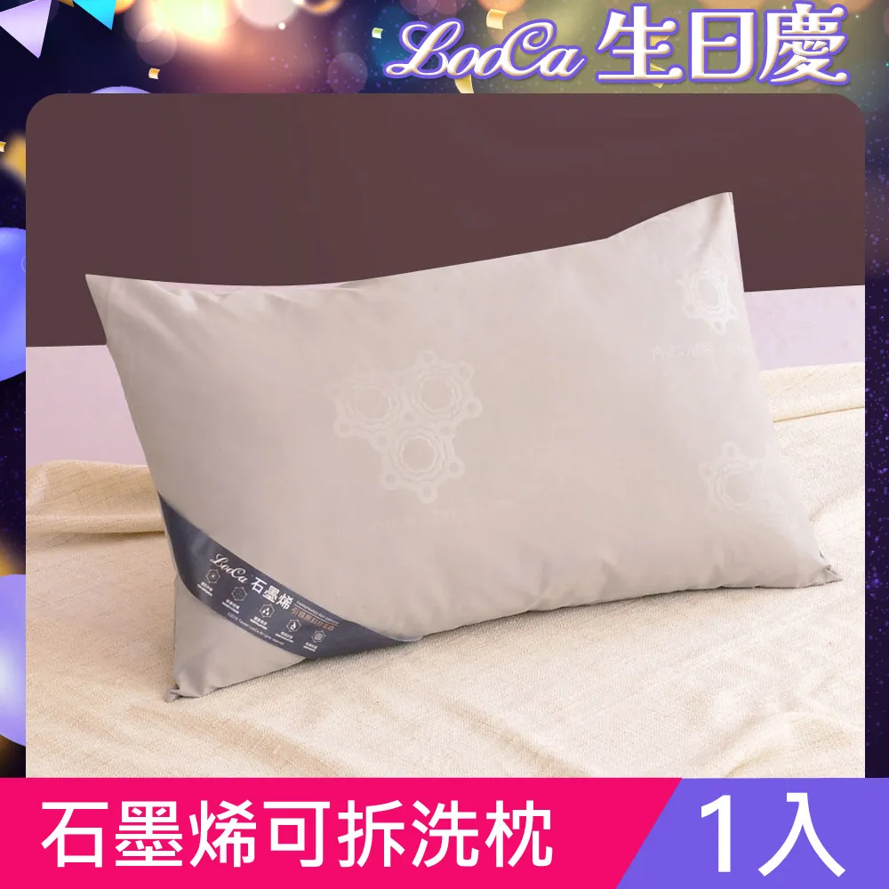 LooCa石墨烯遠紅外線可拆洗枕1入 歷史價格詳細信息