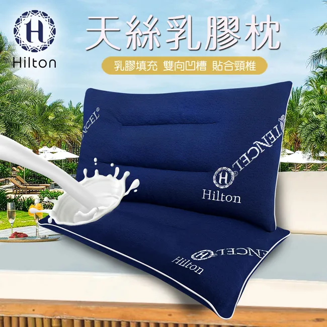 【Hilton希爾頓】國際精品面料100%萊賽爾60支紗極度沉睡枕 B0117-L 枕套 枕芯 萊賽爾 歷史價格詳細信息