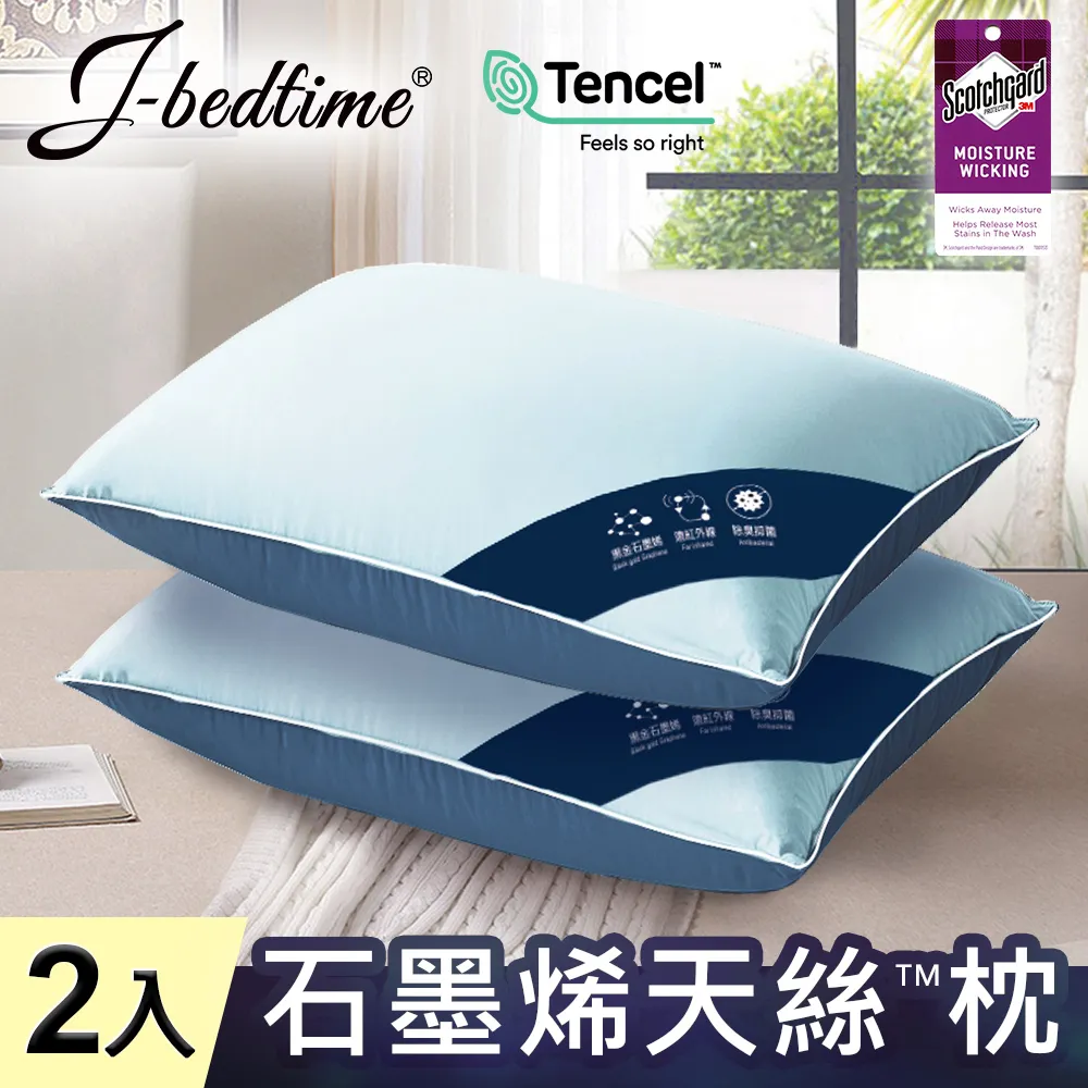 J-bedtime 石墨烯遠紅外線抗菌雙立體能量枕頭1入 歷史價格詳細信息