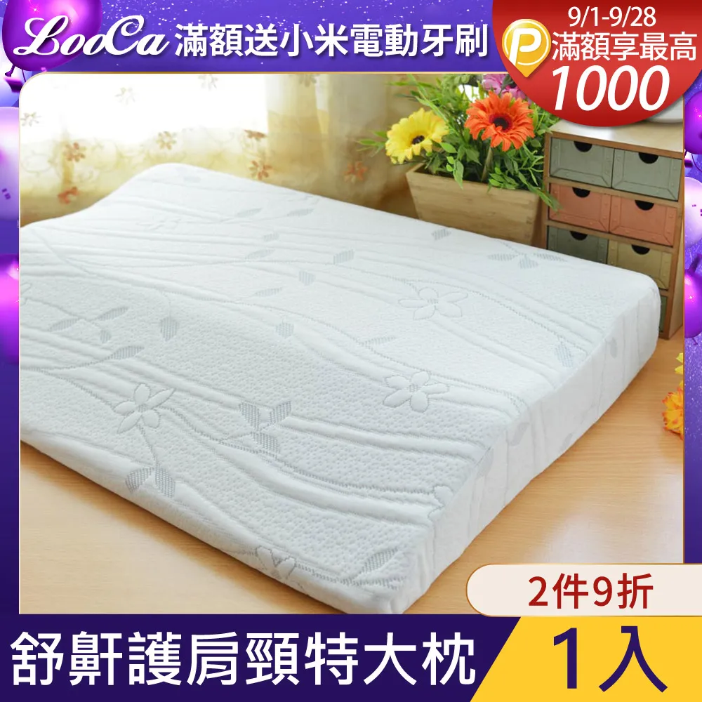 LooCa特大蜂巢式高支撐乳膠枕2入 歷史價格詳細信息