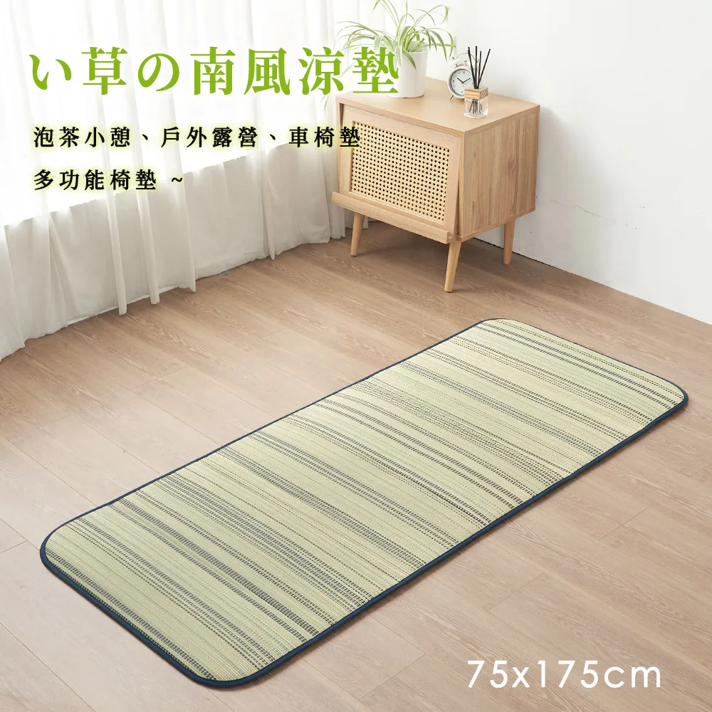 【BELLE VIE】南風 天然藺草透氣坐墊-2人座墊(50x100cm) 沙發墊/椅墊/辦公坐墊 歷史價格詳細信息