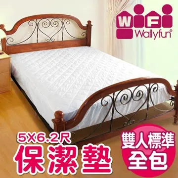 WallyFun 保潔墊 - 加大雙人床(單片標準款)6尺X6.2尺★台灣製造，採用遠東紡織聚酯棉★ 歷史價格詳細信息