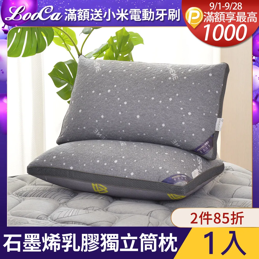 LooCa石墨烯恆溫循環乳膠三段獨立筒枕1入(升級版) 價格比較,價格查詢,歷史價格詳細信息