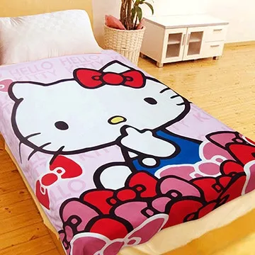 HELLO KITTY 我愛普普 紅 精梳棉 問貨再下單 單人 薄被套 兩用被 斷貨出 米灰色底 歷史價格詳細信息