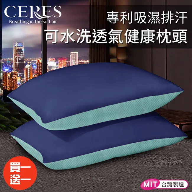 CERES席瑞絲吸濕排汗雙色點點人體工學止鼾枕三色任選(B0586) 歷史價格詳細信息