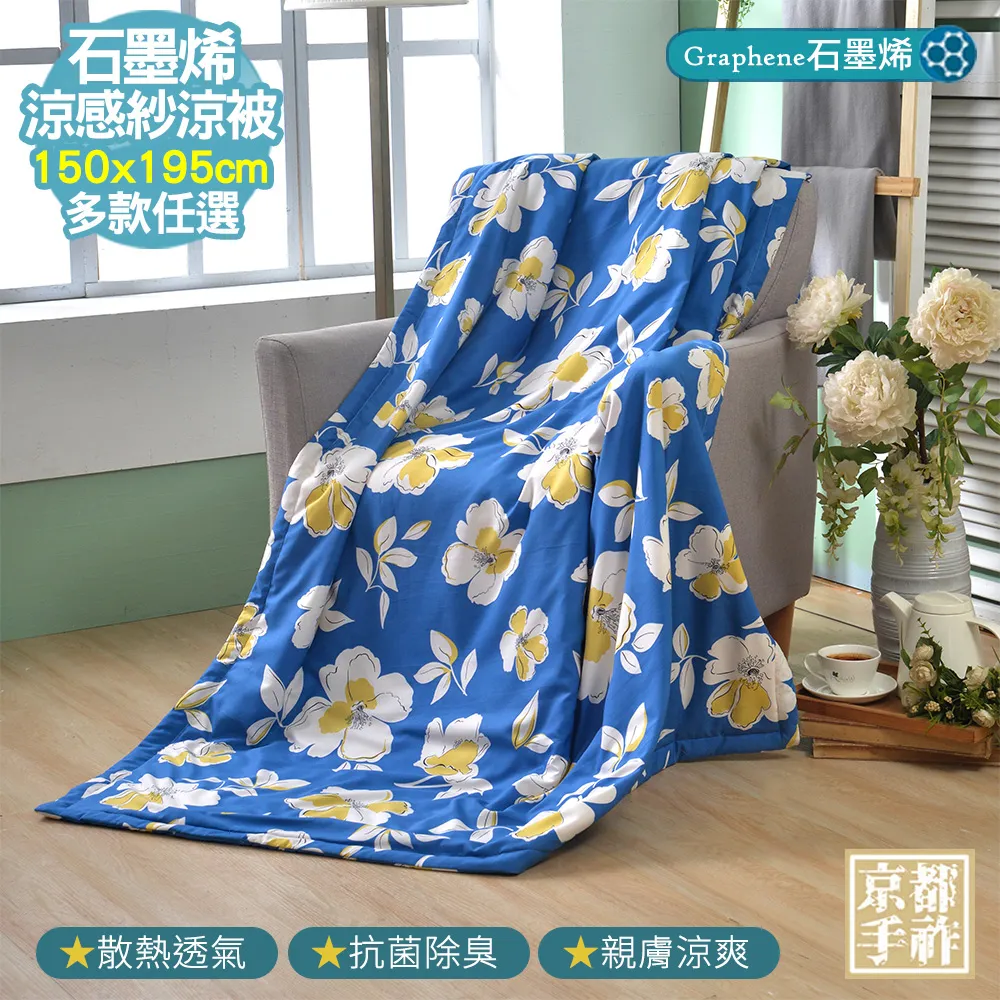 【京都手祚】涼感石墨烯天絲吸濕排汗涼被(多款任選/涼爽舒眠) 歷史價格詳細信息