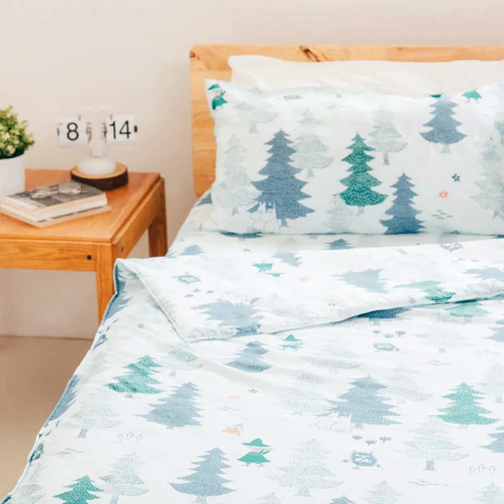 Moomin森林單人床包組 Norns 嚕嚕米 Tencel天絲萊賽爾纖維 吸濕排汗 寢具 含床包*1 枕套*1 歷史價格詳細信息