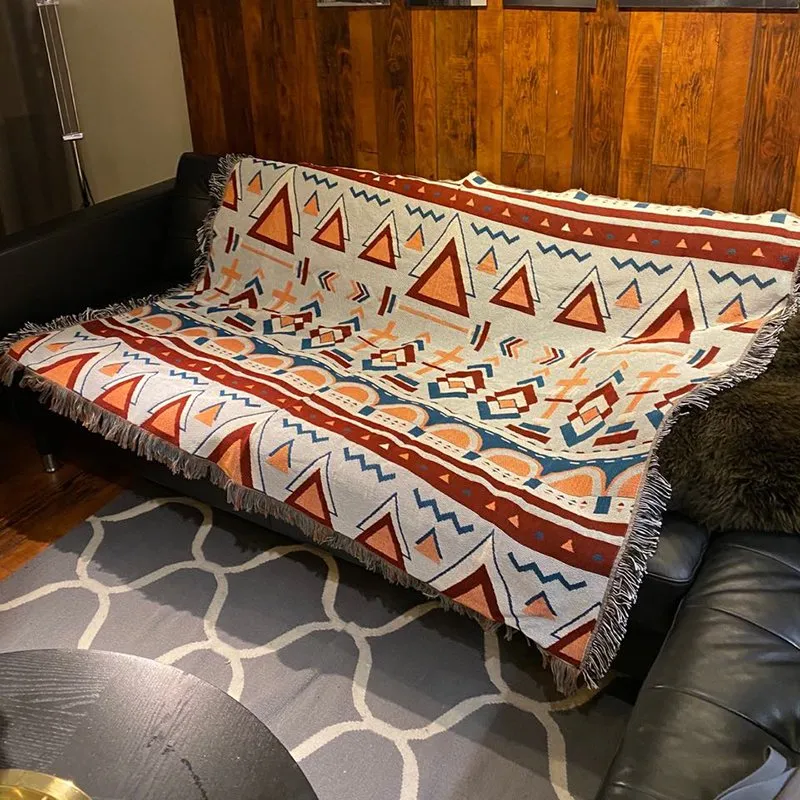 圖騰風格蓋毯/野餐巾-中 60x130cm (顏色款式隨機出貨) 23-00019 歷史價格詳細信息