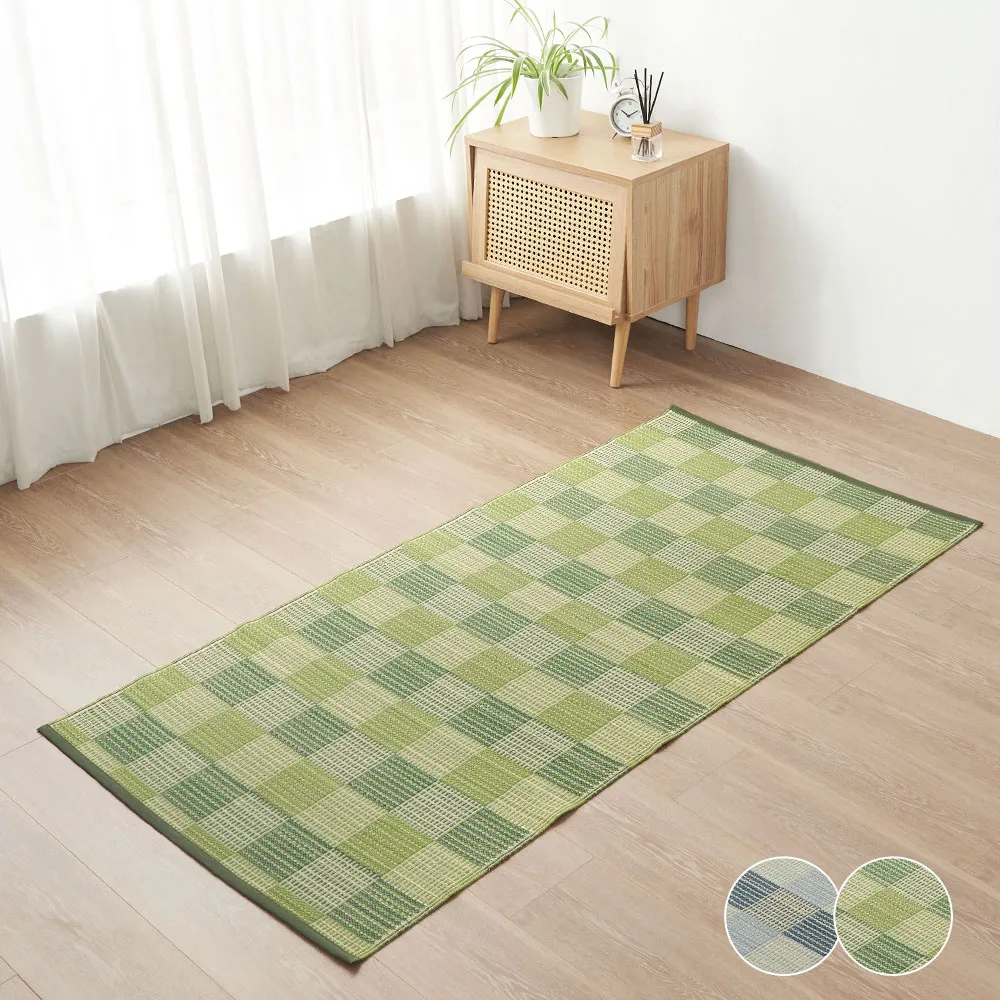 透氣格紋室外拖鞋-藍 歷史價格詳細信息