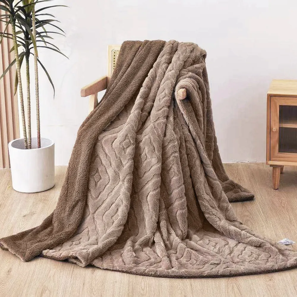 Carolan 塔芙絨x羊羔絨緹花雙層毯(多色任選) 歷史價格詳細信息