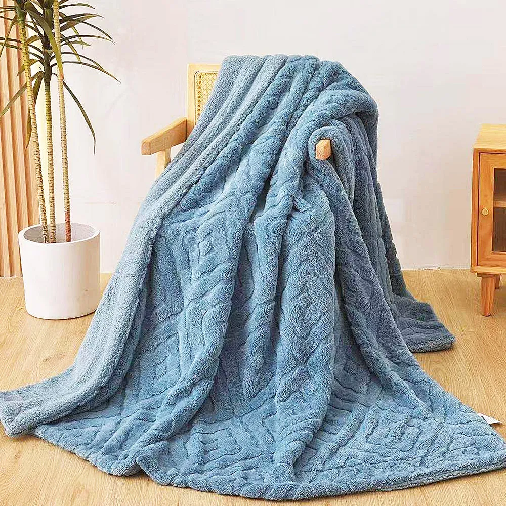 Carolan 塔芙絨x羊羔絨緹花雙層毯(多色任選) 歷史價格詳細信息