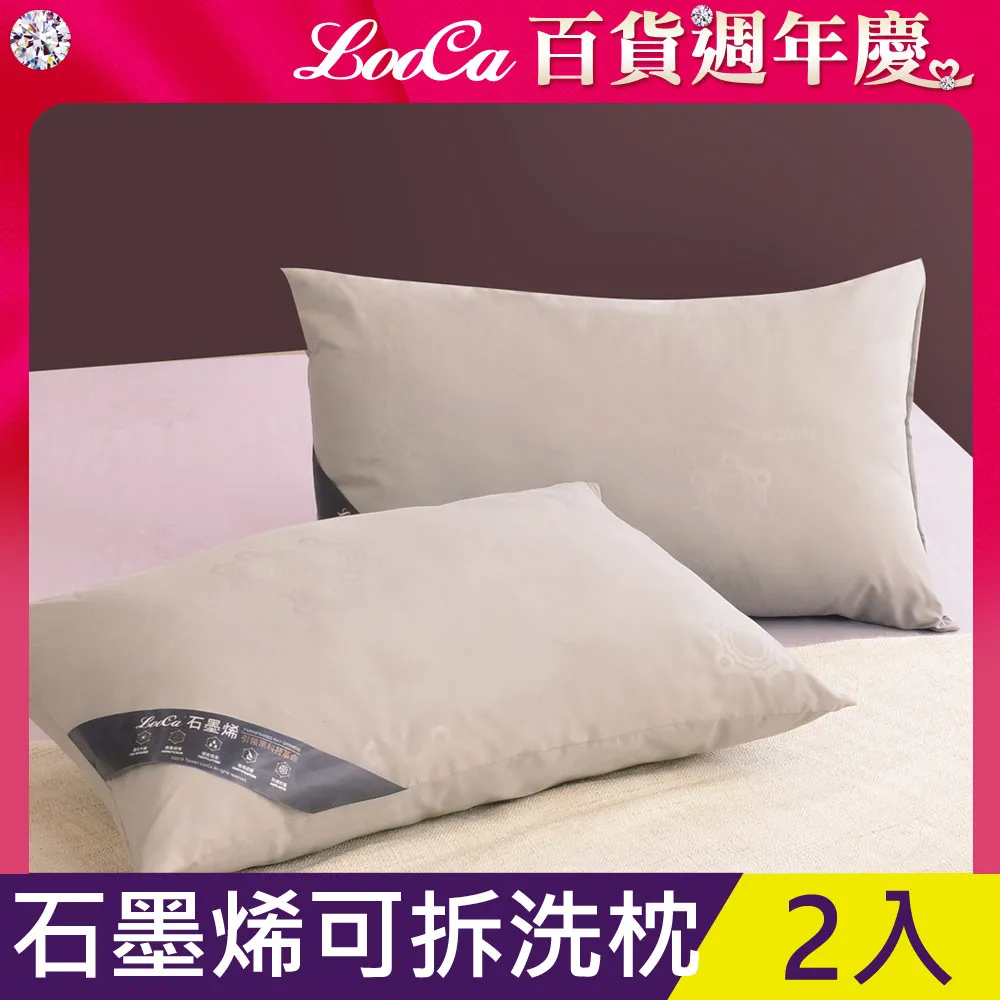 LooCa石墨烯遠紅外線可拆洗枕1入 歷史價格詳細信息