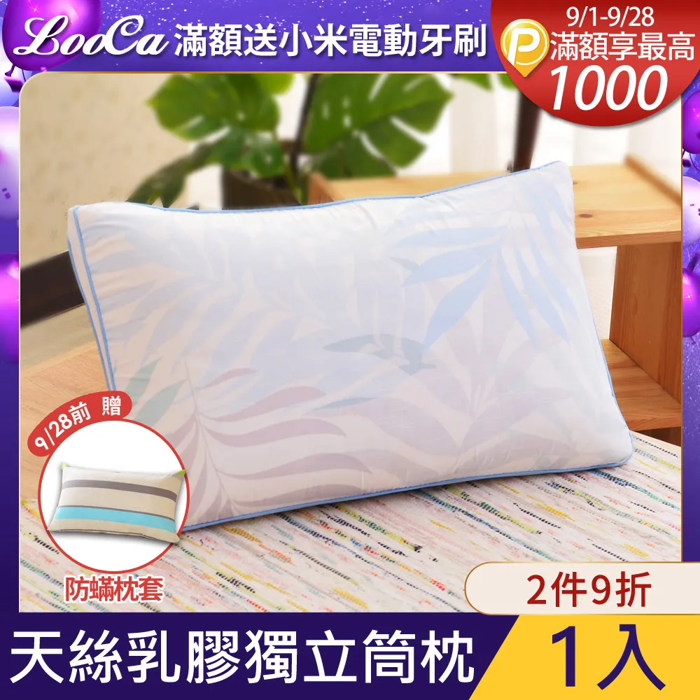 LooCa天絲乳膠獨立筒枕2入 歷史價格詳細信息