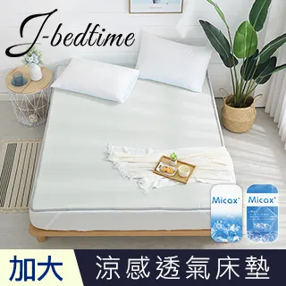 【J-bedtime】MICAX涼感紗超涼感3D透氣加大網墊-淺灰 歷史價格詳細信息