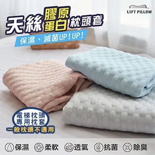 【LIFT PILLOW 智能電梯枕頭系列】麵包枕專用➤台灣製造-天絲膠原蛋白枕頭套(灰色) 歷史價格詳細信息