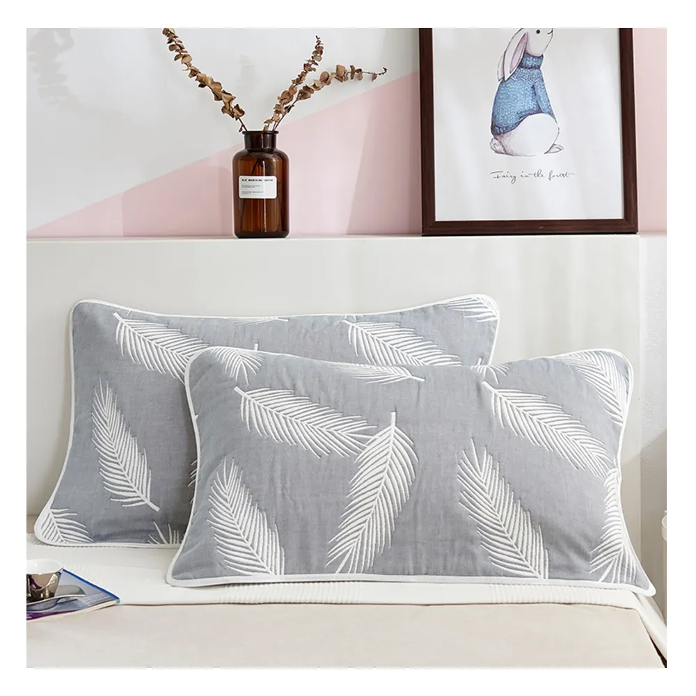 【Jun Jun】純棉六層紗枕巾 煙火保潔枕頭巾 象牙白(2入) 歷史價格詳細信息