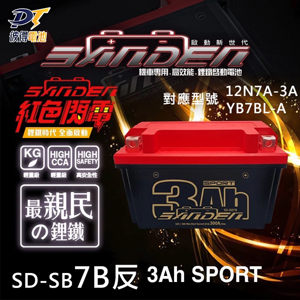 【SANDEN 紅色閃電】SD-SB14 容量9AH 機車鋰鐵電池(對應YT12A-BS、YTX12-BS、TTZ14S、YTX14-BS) 歷史價格詳細信息