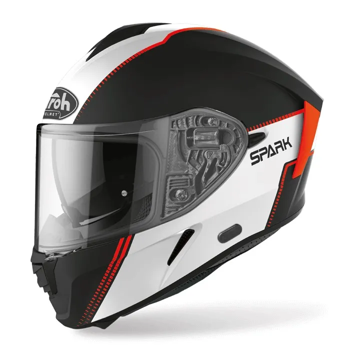 AIROH SPARK 安全帽 消光黑橘 義大利品牌 全罩 安全帽  快拆鏡片 內墨片 通風 輕量《淘帽屋》 歷史價格詳細信息