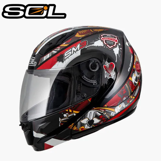 【SOL SM-3 惡天使 可掀 可樂帽 全罩式 安全帽 黑/藍粉】內襯全可拆 歷史價格詳細信息