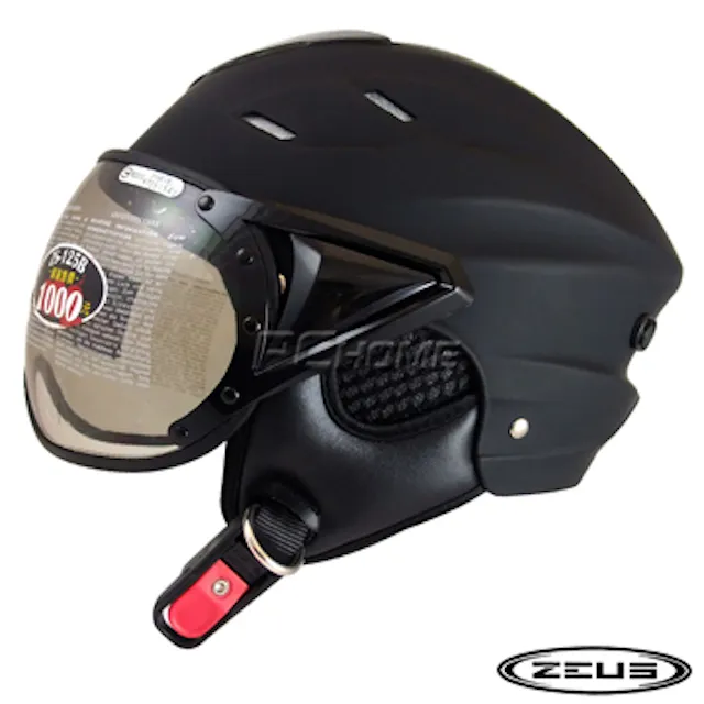 ZEUS 瑞獅 ZS-125B 125B 雪帽 半罩 飛行鏡 W鏡 內襯可拆 透氣 通風 安全帽 白 桃紅 歷史價格詳細信息