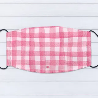 IHERMI 粉紅格紋 個性口罩 台灣製 歷史價格詳細信息