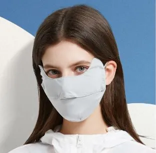 2入 護眼角韓版3D立體透氣口罩 防曬抗UPF50+ 隱形全遮臉防曬面罩 歷史價格詳細信息