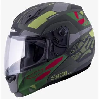 【SOL】SM-3 戰將 消光軍綠/草綠 可樂帽 MD-04(可掀式安全帽│機車│鏡片│竹炭內襯│輕量化 歷史價格詳細信息