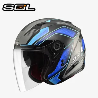 SOL SO-7/SO7 安全帽 星際 黑螢光黃 雙層鏡片 雙D扣 半罩 《送280購物金》 歷史價格詳細信息