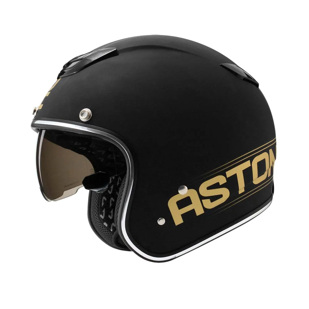 ASTONE SPORSTER K49 黑/金 內墨鏡 通風透氣 半罩 復古帽 安全帽 可拆洗《淘帽屋》 歷史價格詳細信息