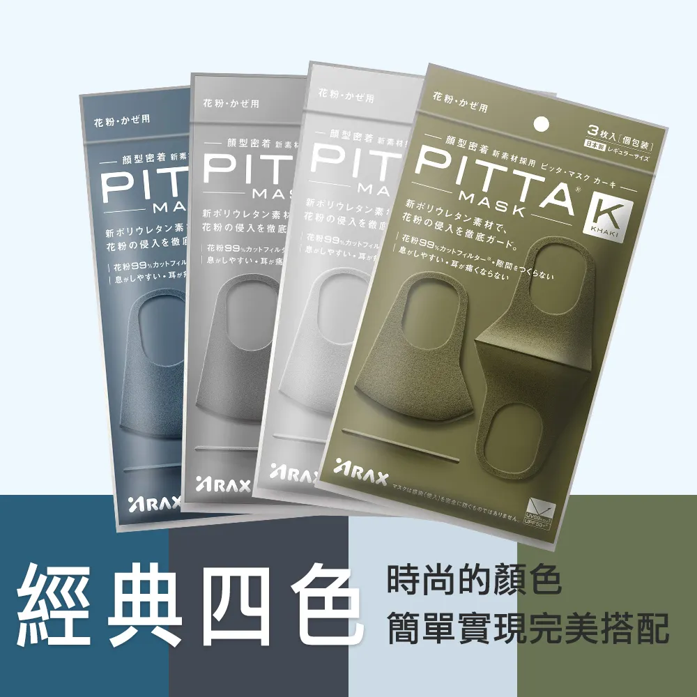 PITTA MASK 高密合可水洗口罩-灰(3片/包)【日本原裝進口】(短效品) 歷史價格詳細信息
