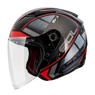 【SOL SO7E SO-7E 幻影 黑/紅/ 安全帽 】雙層鏡片、鏡片加長版 歷史價格詳細信息