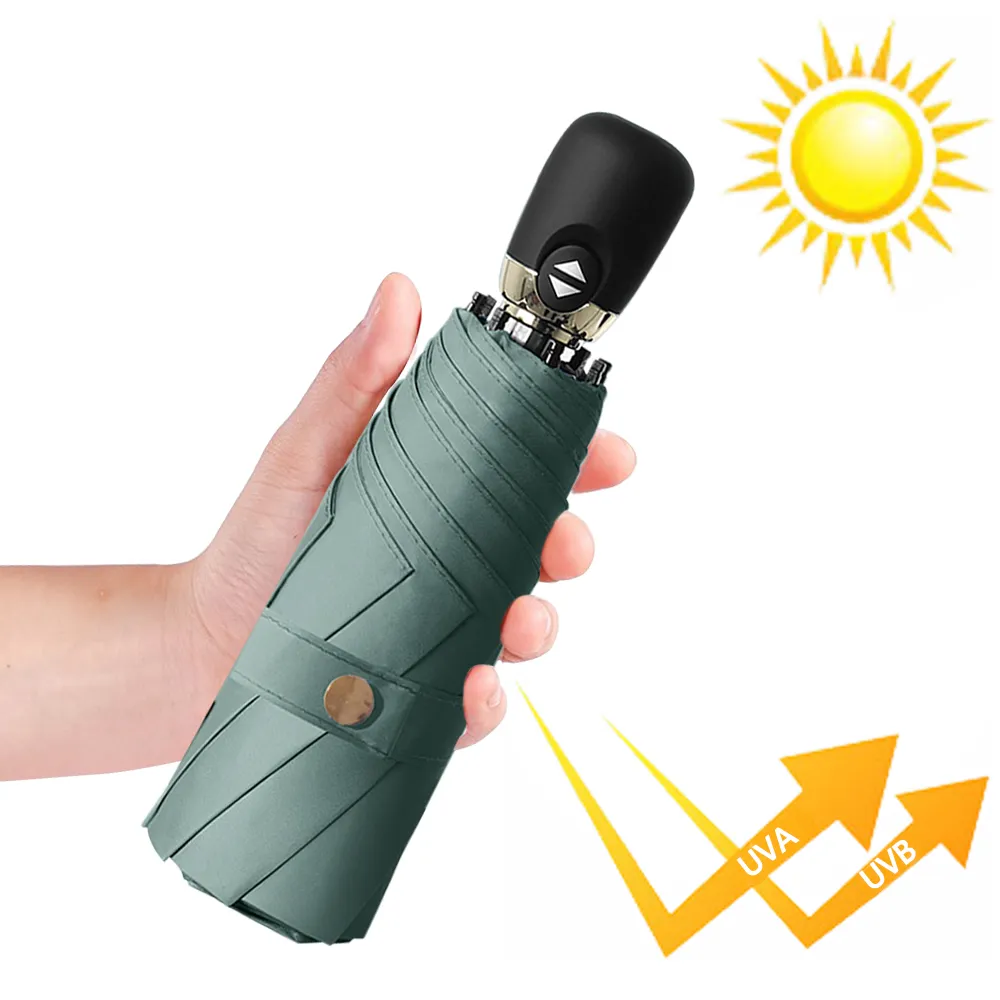 【幸福揚邑】抗UV降溫8骨防風防潑水大傘面五折迷你晴雨口袋傘-淺藍 歷史價格詳細信息