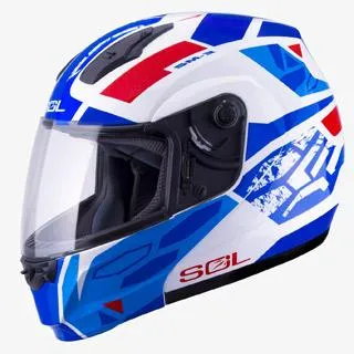 【SOL】SM-3 戰將 白/藍紅 可樂帽 MD-04(可掀式安全帽│機車│鏡片│竹炭內襯│輕量化 歷史價格詳細信息