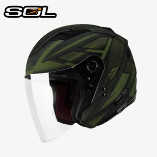 【SOL SO7 SO-7 國旗 消光軍綠 安全帽 】雙層鏡片、遮陽鏡片 LED 警示燈設計 歷史價格詳細信息