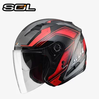 SOL SO-7/SO7 安全帽 星際 黑螢光黃 雙層鏡片 雙D扣 半罩 《送280購物金》 歷史價格詳細信息